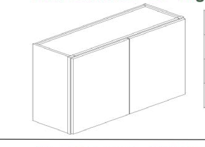 W3024 Wall Cabinet 30"W x 24"H x 12"L