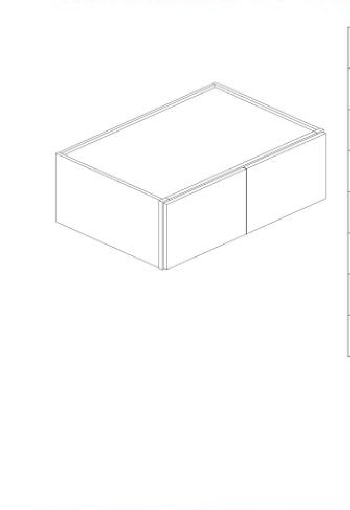 W421224 Wall Cabinet 42"W x 12"H x 24"L