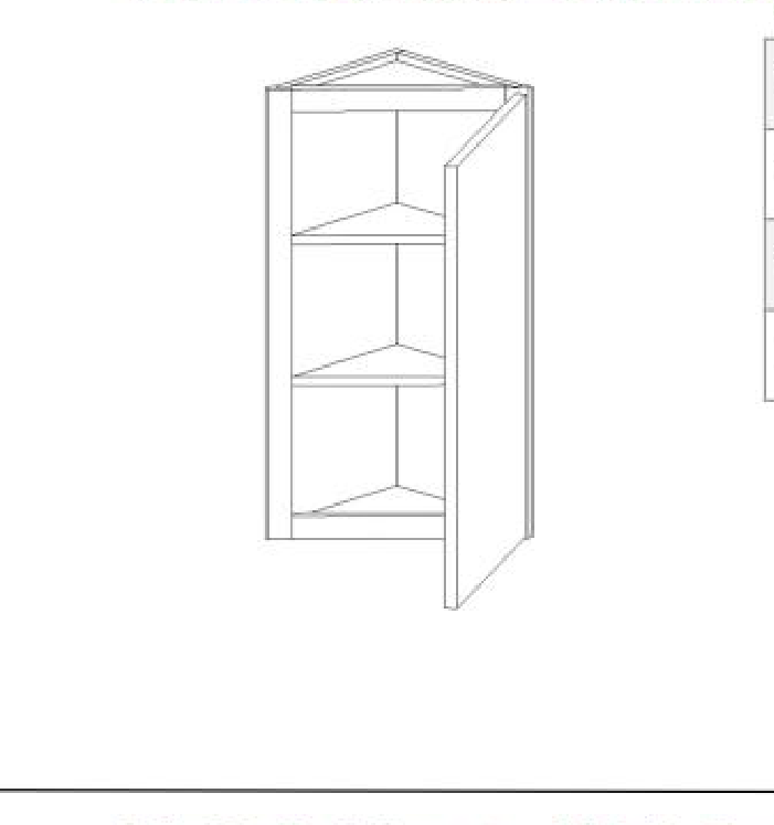FullCabinet WAE30  12"W x 30"H x 12"L