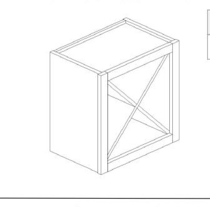 FullCabinet WCX1818  18"W x 18"H x 12"L