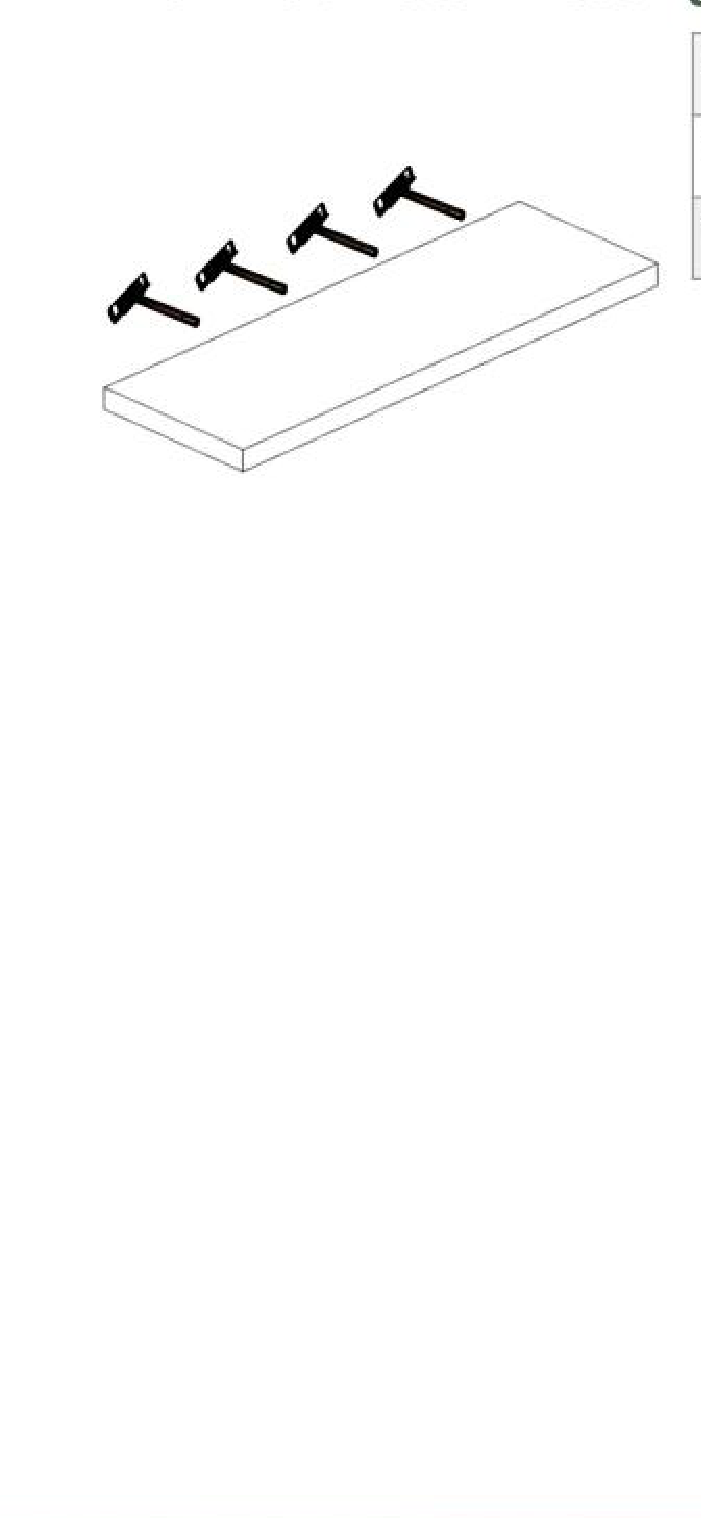 WSF3612  36"W x 1.5"H x 12"L