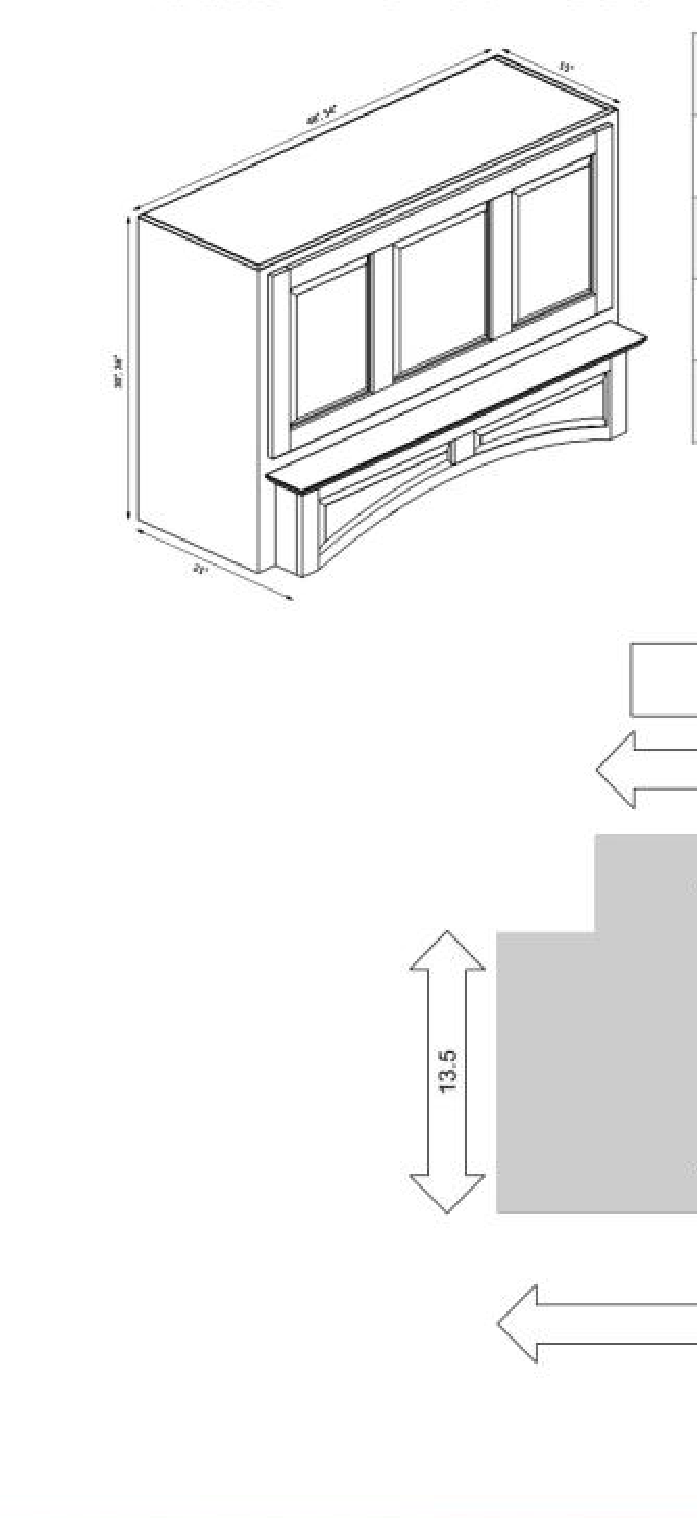 RHA4830  48"W x 30"H x 24"L