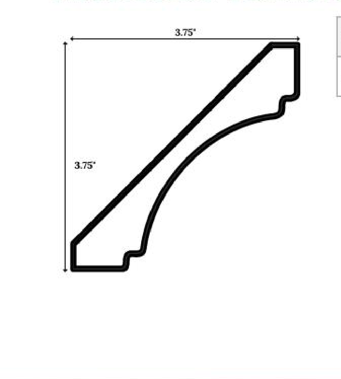 Furniture Crown Molding, 96" long