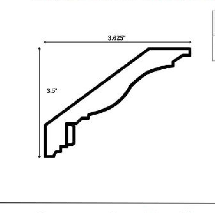 Dentil Crown Molding, 96" long