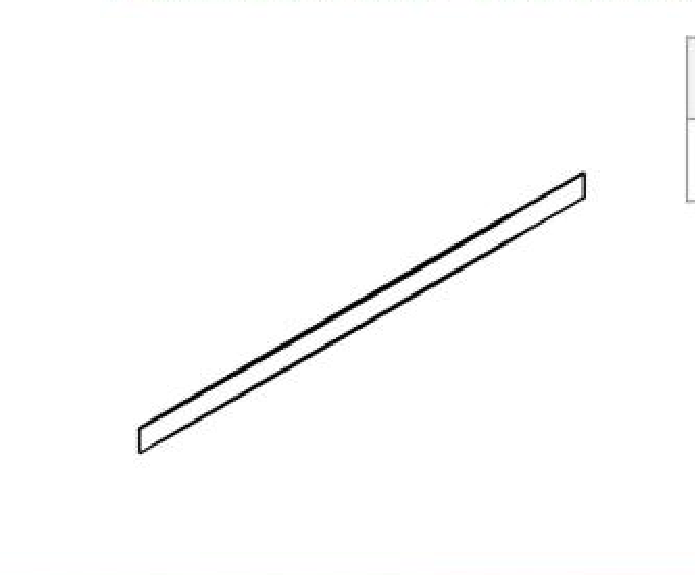 Toe Kick Cover, 96" W x 4.5" H
