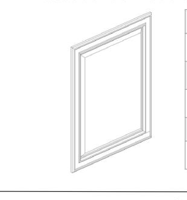 Decorative Door, 11.5" W x 28.94" H