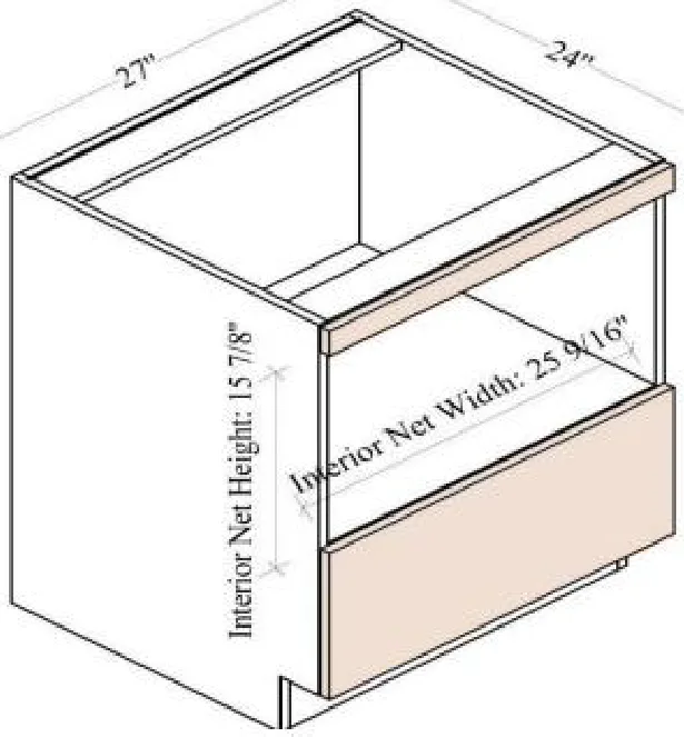 Microwave Base Cabinet
