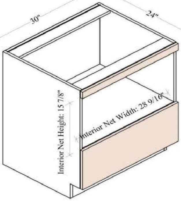 Microwave Base Cabinet