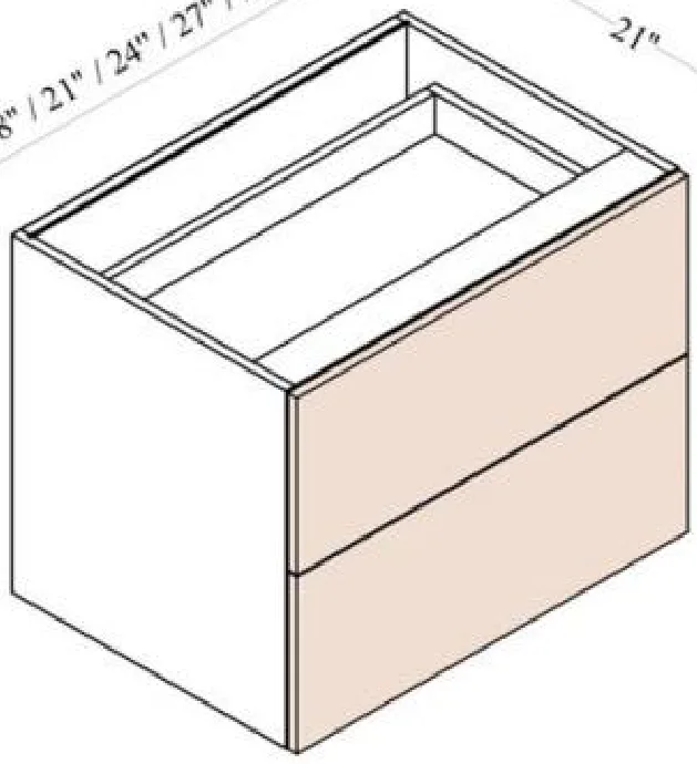 Floating Vanity Drawer Base Cabinet