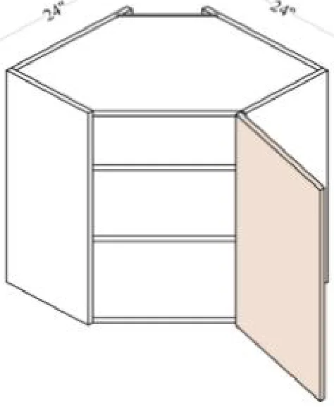 Wall Diagonal Corner Cabinet