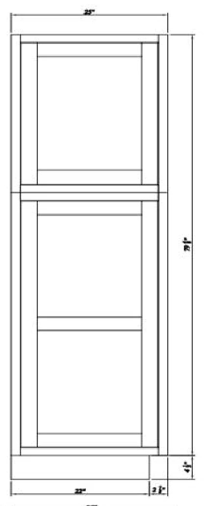 Tall Decorative Door Panel For Wall Pantry Wp2590