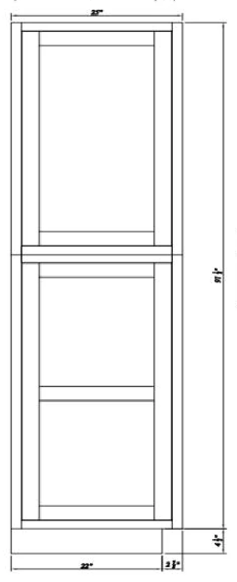 Tall Decorative Door Panel For Wall Pantry Wp2596