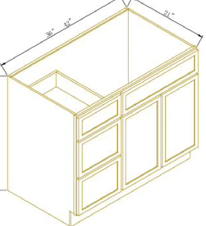 Vanity Sink Base With