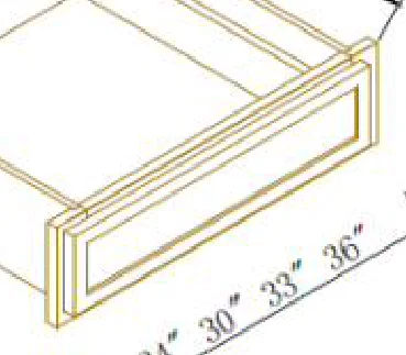Soft Closing Base Knee Drawer Cabinet