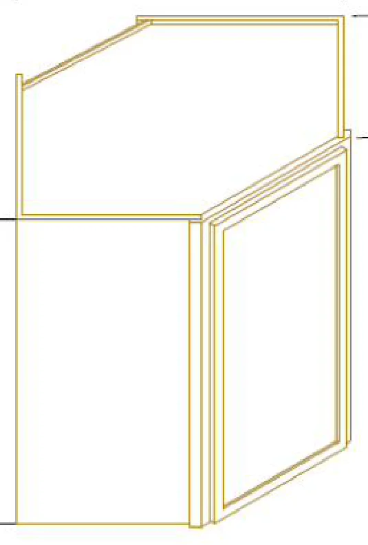Wall Diagonal Corner Cabinet