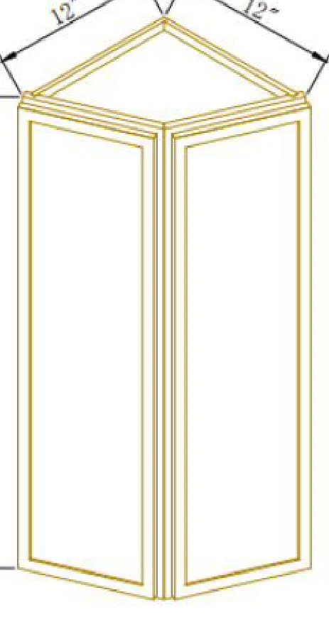 Wall End Angle Cabinet