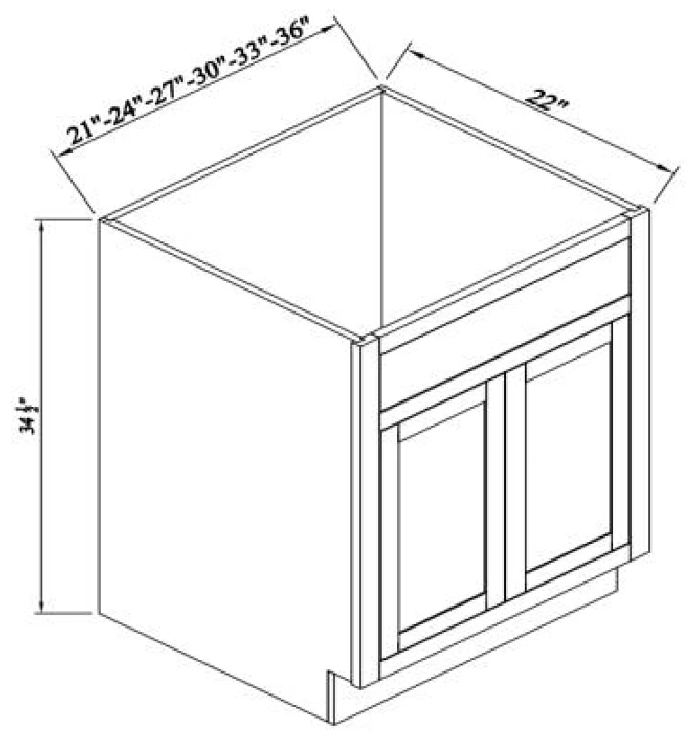 Vanity Sink Base