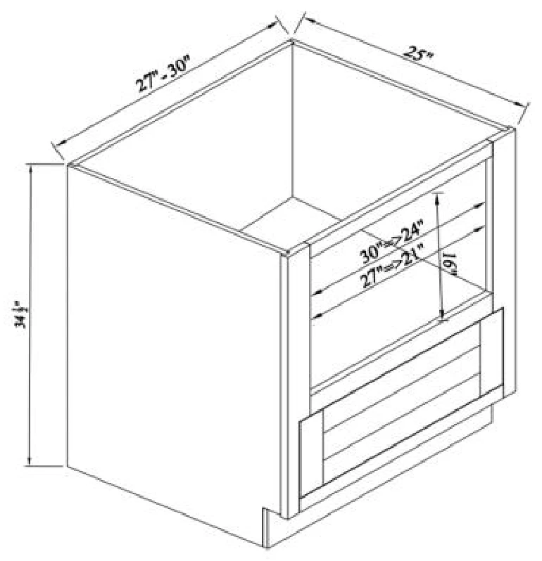 Microwave Base Cabinet