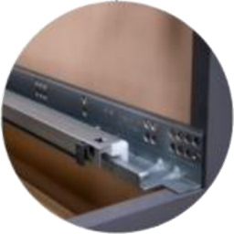 Full-extension soft-close drawer glide