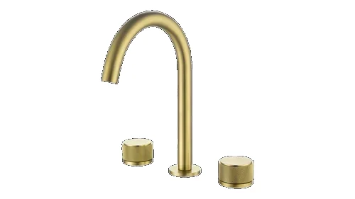 Bathroom Faucet 02613 (Brushed Gold, Black)