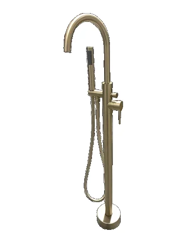 Shower & Tub Faucet BF035 (Brushed Gold, Black)