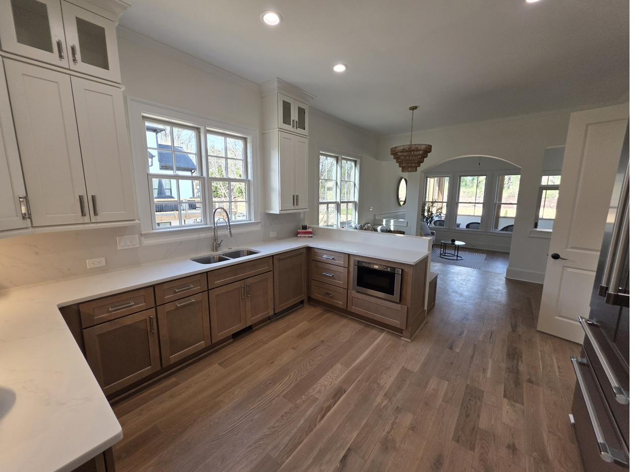 A finished kitchen we built