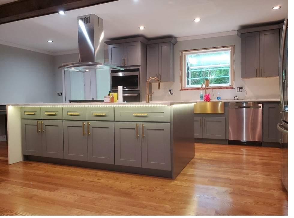 A finished kitchen we built