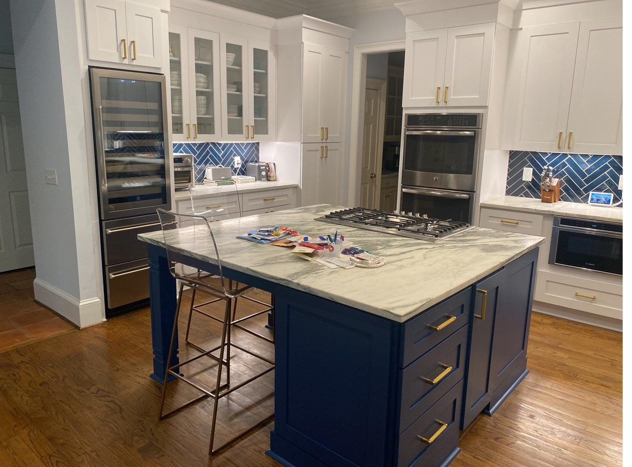A finished kitchen we built