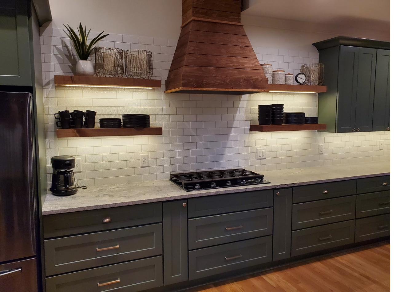 A finished kitchen we built