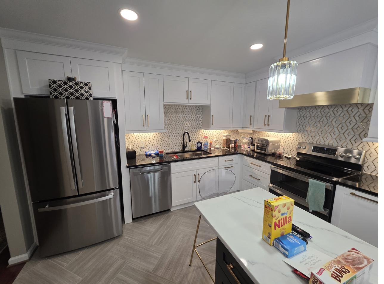 A finished kitchen we built