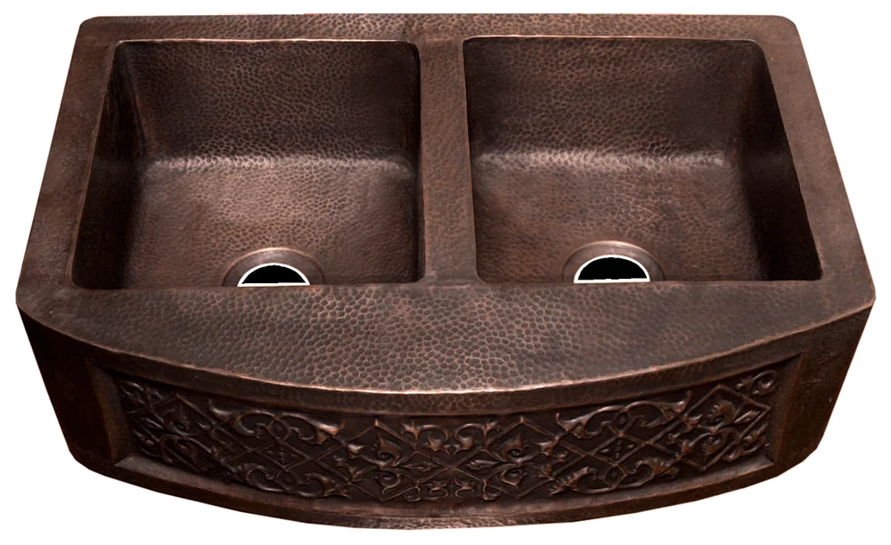 Copper Farmhouse Sink 1524F