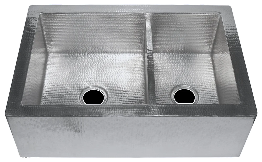 White Copper Farmhouse Sink WHC3322