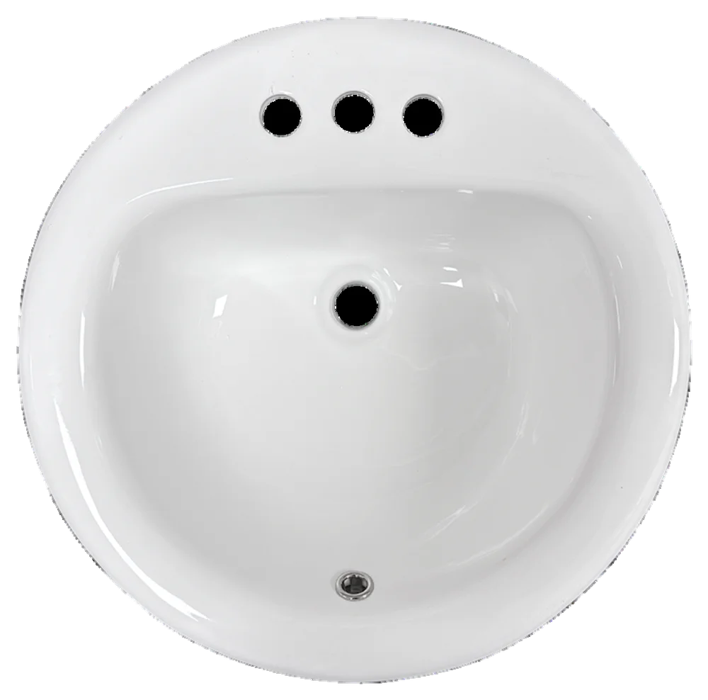 Ceramic Drop In Bathroom Sink 1012