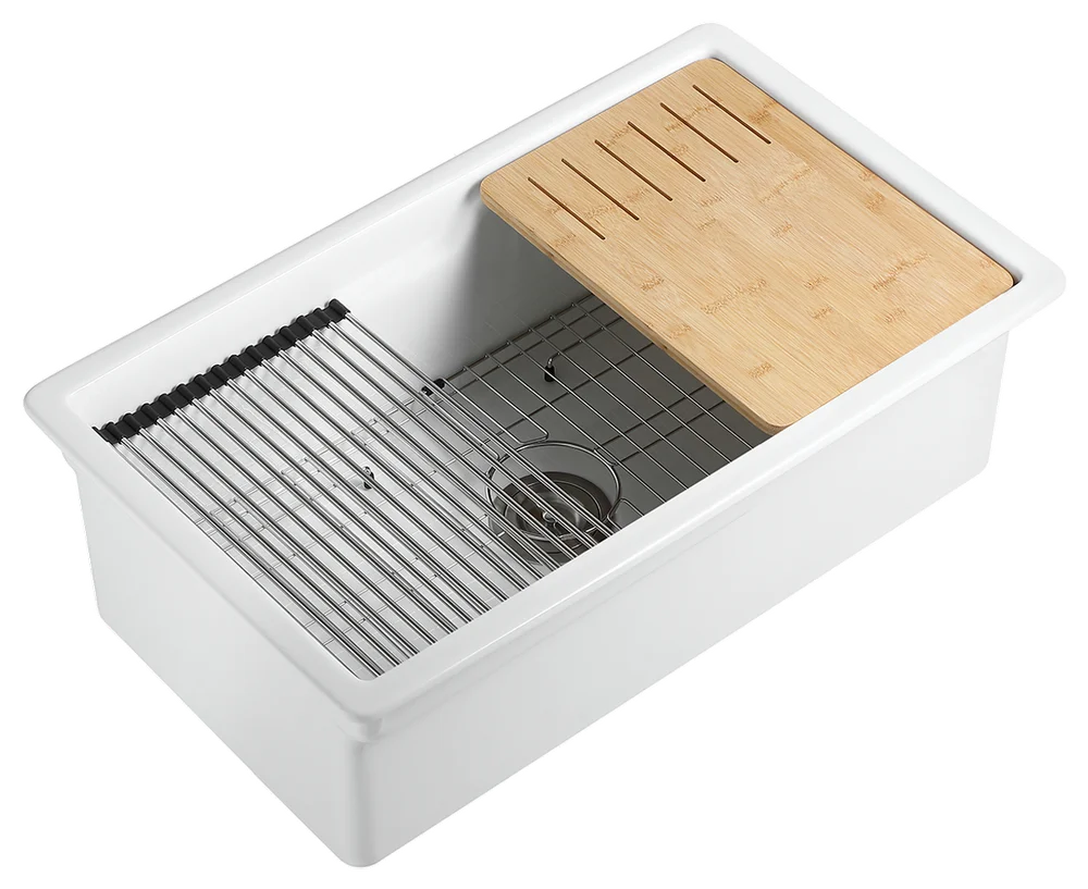Ceramic Undermount Kitchen Sink BL3219S Bundle